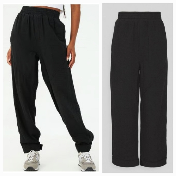 Cotton On Pants - COTTON ON Women's Black Velcro Ankle Hem Woven Dance Pants Sz S NWT